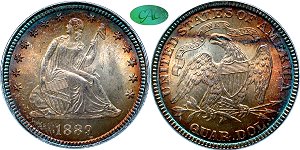 GFRC Open Set Registry - MIKE VERHULST 1889 Seated  25C
