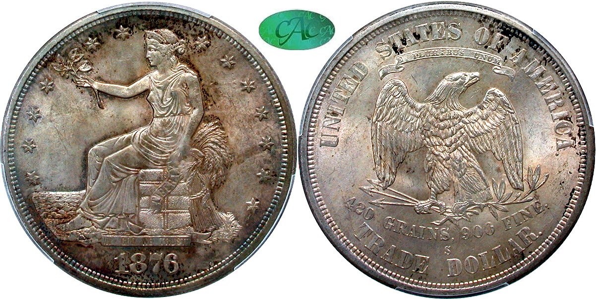 Trade $1 1876S