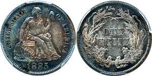 GFRC Open Set Registry - Woodley Place 1860-1891 Seated Legend 10C