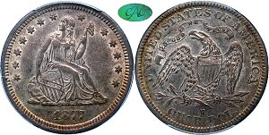 GFRC Open Set Registry - MIKE VERHULST 1877 Seated  25C