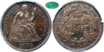 GFRC Open Set Registry - Tenafly 1873 Seated No Arrows 10C