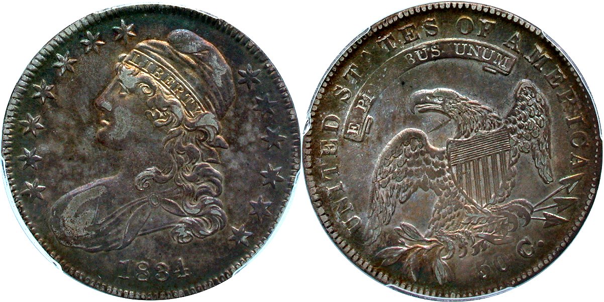 Capped Bust 50C 1834