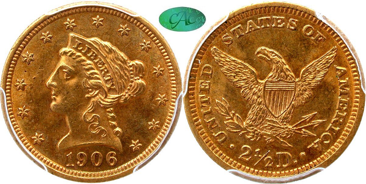 Gold G$2.5 1906