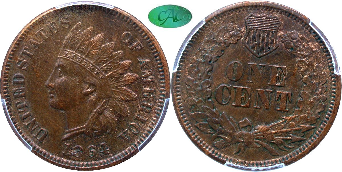 Indian 1C 1864