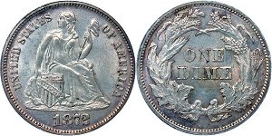 GFRC Open Set Registry - Piedmont 1872 Seated  10C