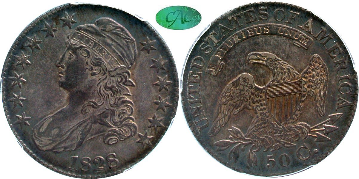 Capped Bust 50C 1828