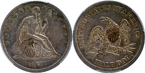 GFRC Open Set Registry - Herms Halves 1842 Seated Sm Date 50C