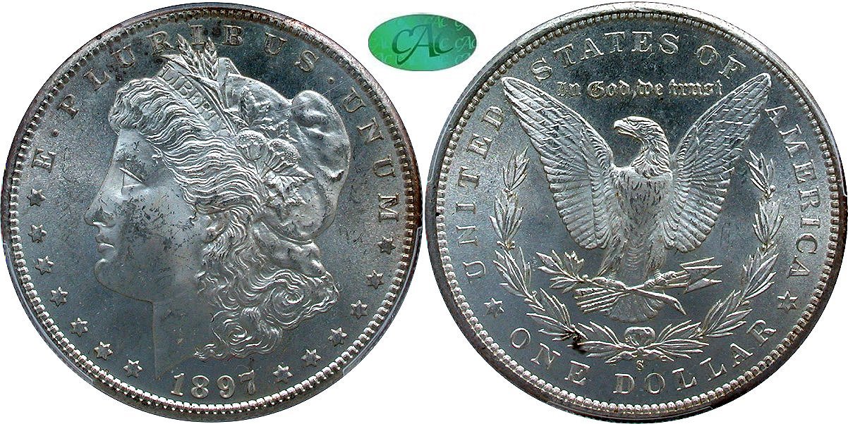 Morgan $1 1897S