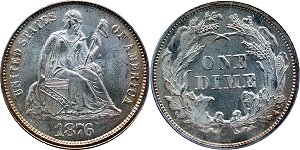 GFRC Open Set Registry - Tim Cook MD 1876 Seated  10C