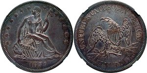 GFRC Open Set Registry - Badger Mountain 1859 Seated  50C