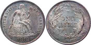 GFRC Open Set Registry - Gerry Fortin 1878 Seated  10C