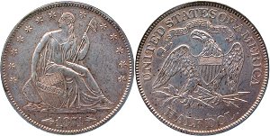 GFRC Open Set Registry - BL 1874 Seated  50C