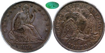 GFRC Open Set Registry - TGM 1876 Seated  50C
