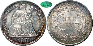 GFRC Open Set Registry - Copper Harbor 1876 Seated  10C