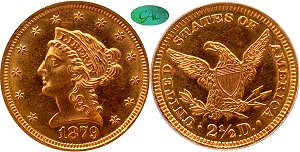 GFRC Open Set Registry - LABELMAN87 1879 Gold Liberty G$2.5