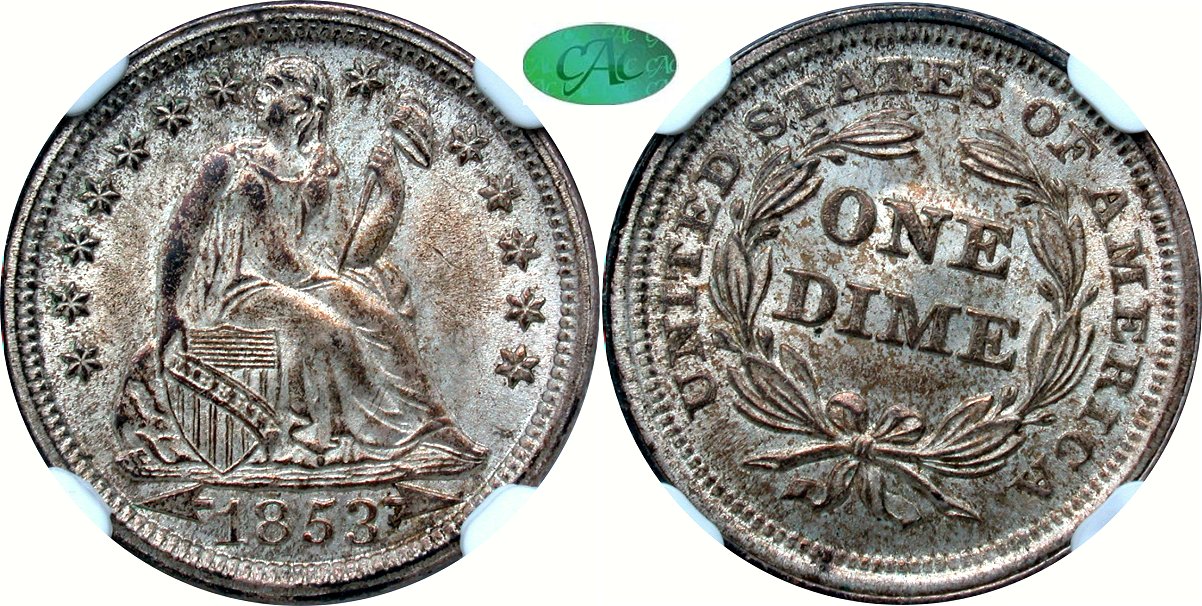 Seated 10C 1853
