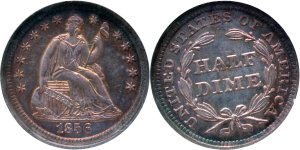 GFRC Open Set Registry - Sacandaga 1856 Seated  5C