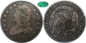 GFRC Open Set Registry - Arlington 1818 Capped Bust 8 over 5 25C