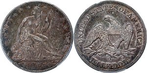 GFRC Open Set Registry - Wild and Wonderful in WV 1855 Seated  50C