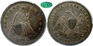 GFRC Open Set Registry - Iowa 1844 Seated  25C