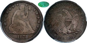 GFRC Open Set Registry - Mountain View 1872 Seated  25C