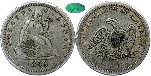 GFRC Open Set Registry - Iowa 1856 Seated  25C