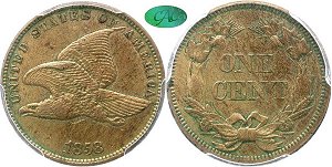 GFRC Open Set Registry - Piedmont 1856-1858 Flying Eagle  1C