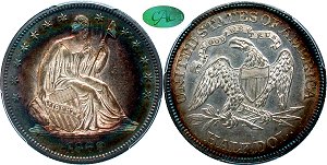 GFRC Open Set Registry - Oregon Beaver 1869 Seated  50C