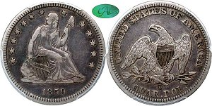 GFRC Open Set Registry - Iowa 1859 Seated  25C