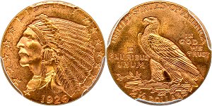 GFRC Open Set Registry - WI Gold 1926 Gold Indian G$2.5