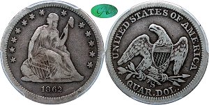 GFRC Open Set Registry - Mountain View 1862 Seated  25C