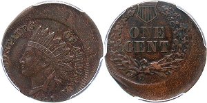 GFRC Open Set Registry - Bill Kelly 1864-1909 Indian Bronze 1C