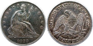 GFRC Open Set Registry - Civil War 1859 Seated  50C