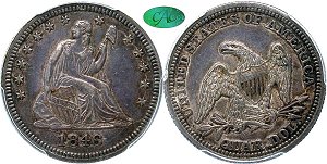 GFRC Open Set Registry - MIKE VERHULST 1846 Seated  25C