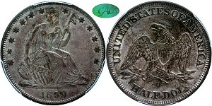 GFRC Open Set Registry - Greene 1859 Seated  50C