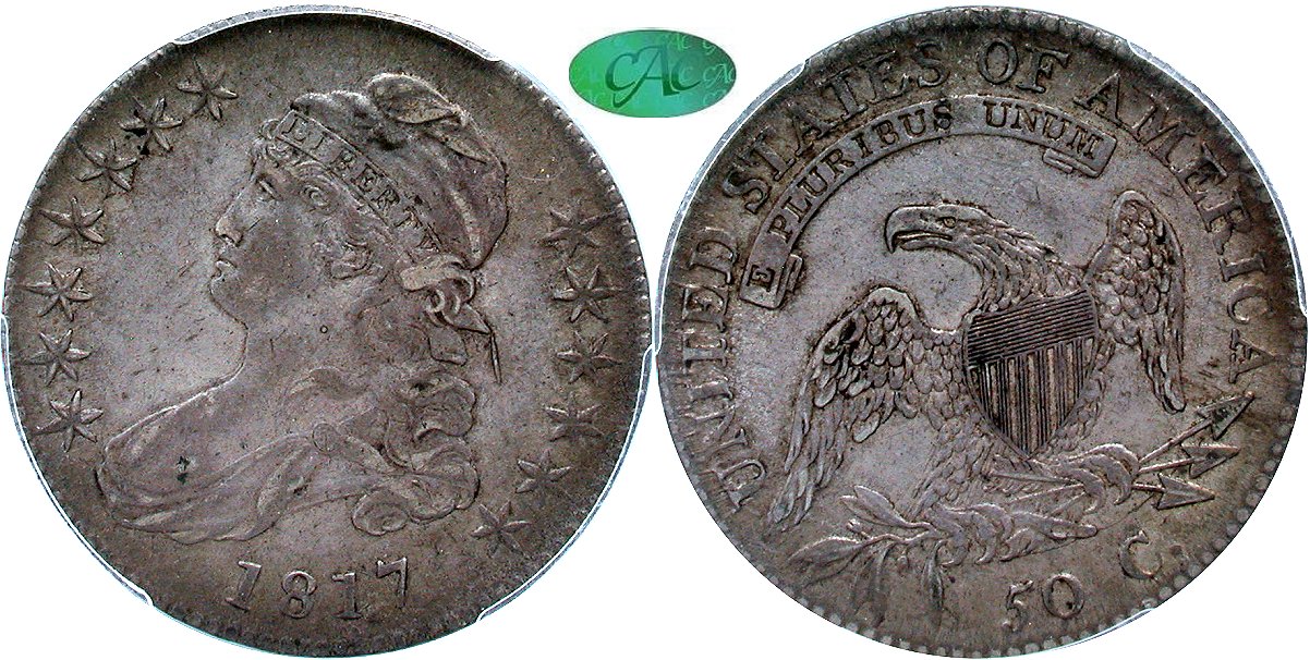 Capped Bust 50C 1817