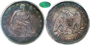 GFRC Open Set Registry - Civil War 1860 Seated  50C