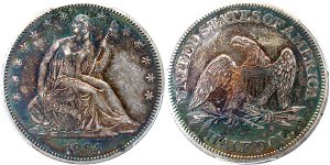 GFRC Open Set Registry - Civil War 1864 Seated  50C