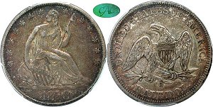 GFRC Open Set Registry - Civil War 1858 Seated  50C