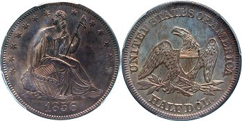 GFRC Open Set Registry - Newtown 1856 Seated  50C
