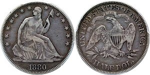 GFRC Open Set Registry - BL 1880 Seated  50C