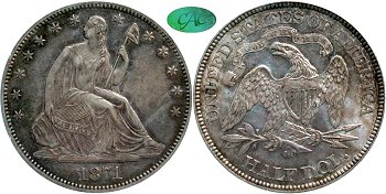GFRC Open Set Registry - Newtown 1871 Seated  50C