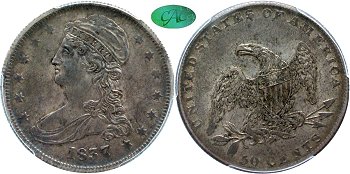 GFRC Open Set Registry - Dale Miller 1836-1837 Capped Bust 50 CENTS 50C